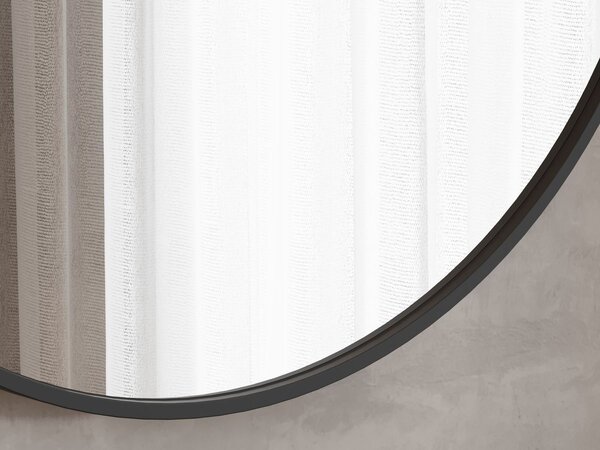 Kulaté zrcadlo Simple Round Black 60 / 70 / 80 – černý hliníkový rám | Lavedo by Aplomo Rozměr: 80cm