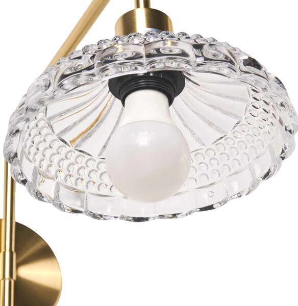 Sada 2 nástěnných lamp MOLINO Zlatá Kov