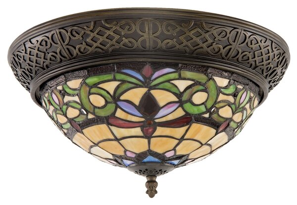 Stropní svítidlo Tiffany Bend - Ø 38*20 cm - Clayre & Eef