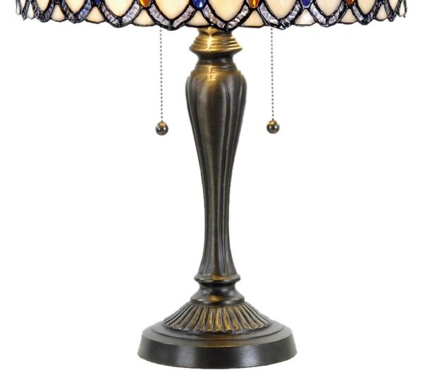 Stolní lampa Tiffany Show - Ø 40*58 cm - Clayre & Eef