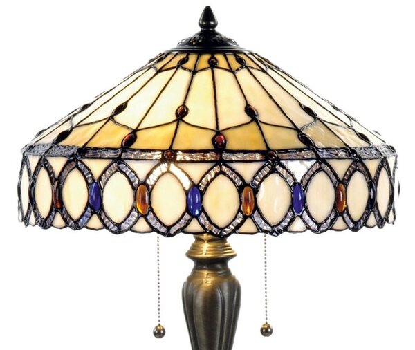 Stolní lampa Tiffany Show - Ø 40*58 cm - Clayre & Eef