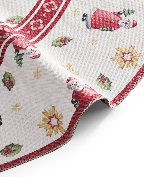Villeroy & Boch, Kusový koberec Villeroy & Boch Toy's delight 106273 Cream, Red kruh, 160x160 (průměr) kruh, červená, obývací pokoj