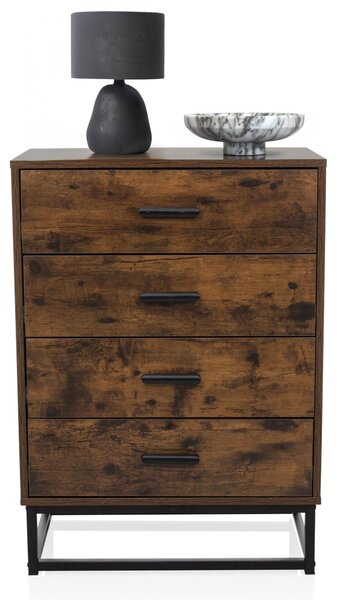 Hjh LIVING Komoda se 4 zásuvkami VINSTRA Příborník 83,5 x 60,0 x 38,5 cm