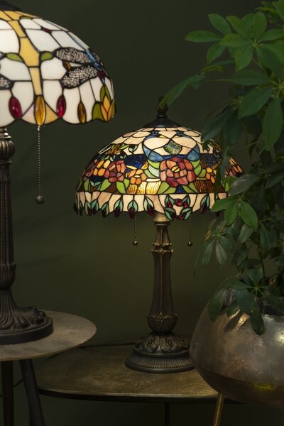 Stolní lampa Tiffany Grapevine - Ø 41*67 cm - Clayre & Eef