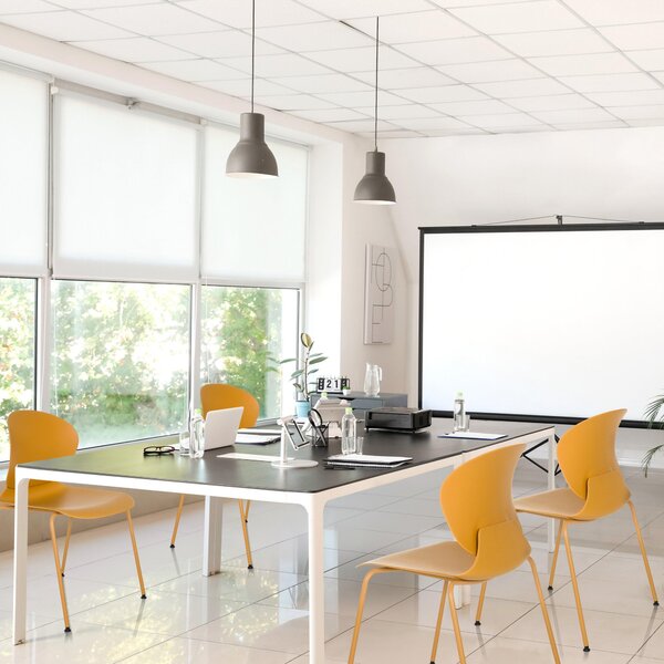 Hjh OFFICE čtyřnohá židle T36 VI plastová židle, max. nosnost 130 kg