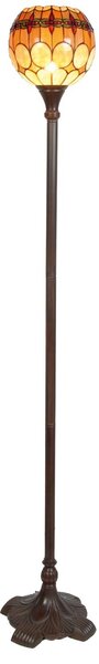 Stojací lampa Tiffany Oxford - Ø 27*184 cm 1x E27 / Max 60W - Clayre & Eef
