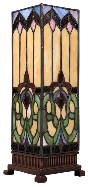 Stolní lampa Tiffany Bend - 12*12*35 cm - Clayre & Eef