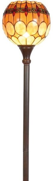 Stojací lampa Tiffany Oxford - Ø 27*184 cm 1x E27 / Max 60W - Clayre & Eef