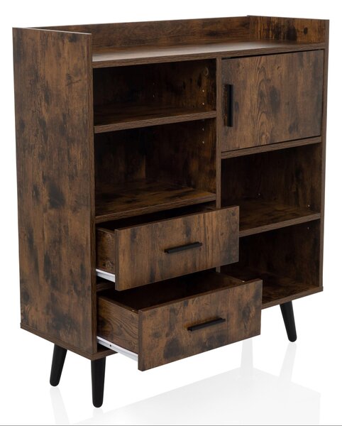 Hjh LIVING Komoda se 2 zásuvkami MYRDAL Příborník 90,0 x 80,0 x 30,0 cm