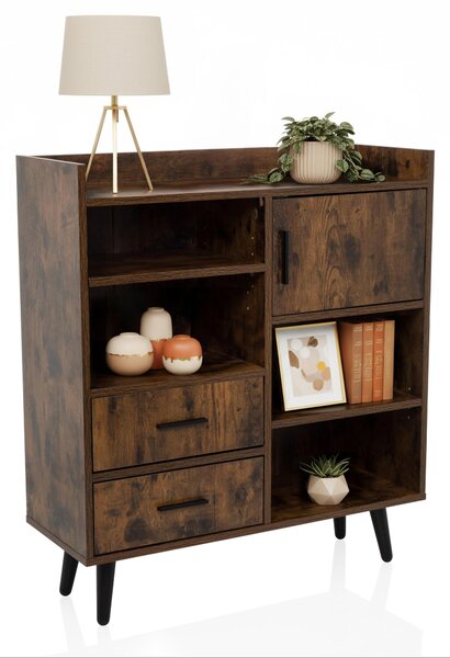 Hjh LIVING Komoda se 2 zásuvkami MYRDAL Příborník 90,0 x 80,0 x 30,0 cm