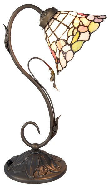 Stolní Tiffany lampa Blooming - Ø 20*48 cm - Clayre & Eef