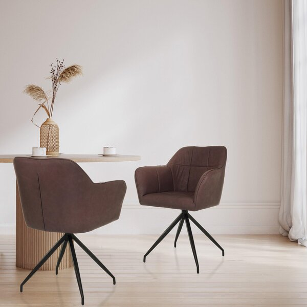 Hjh LIVING jídelní židle ELVERUM SPU kuchyňská židle Imitace kůže