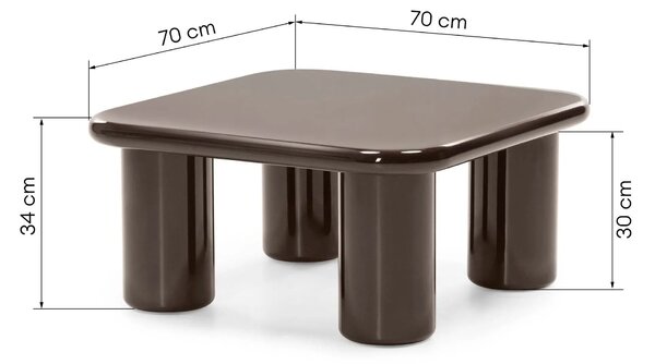 Hector Konferenční stolek Cherry 70 cm čokoládový