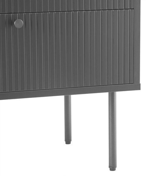 Hjh LIVING Příborník KARBY S Komoda Skříňka Knoflíková úchytka 75,0 x 120,0 x 40,0 cm