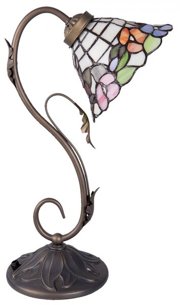 Stolní Tiffany lampa Blooming - Ø 20*48 cm - Clayre & Eef