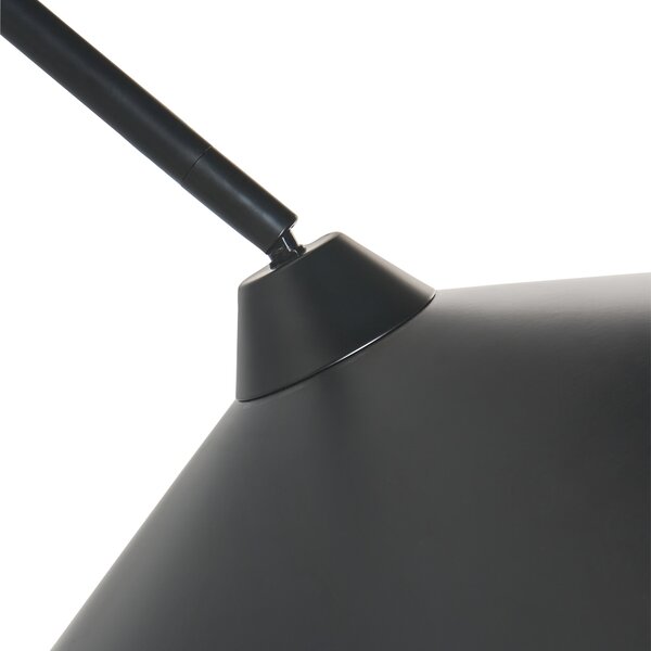 Nástěnná lampa NENTON Černá Kov