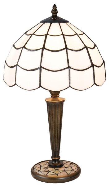 Stolní lampa Tiffany - Ø 25*43 cm / E27/max 1*40W - Clayre & Eef