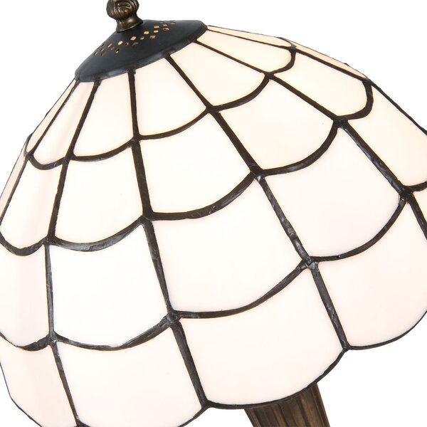Stolní lampa Tiffany - Ø 25*43 cm / E27/max 1*40W - Clayre & Eef