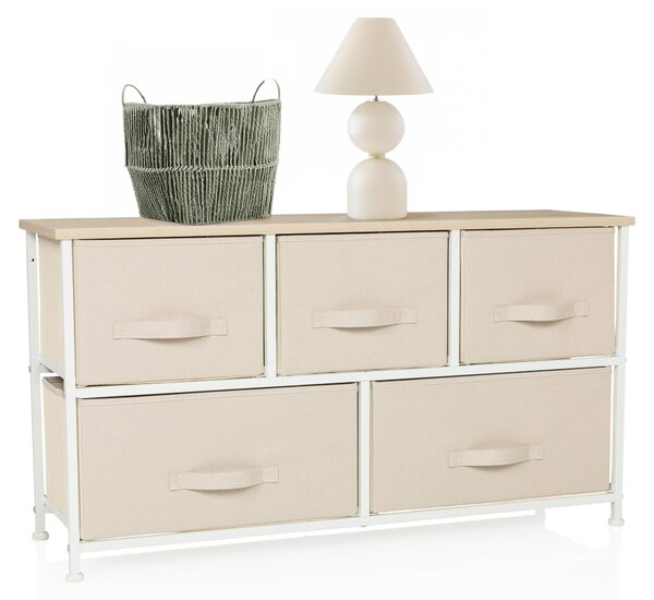 Hjh LIVING Komoda s 5 zásuvkami FOLDAR Příborník 55,0 x 100,0 x 30,0 cm