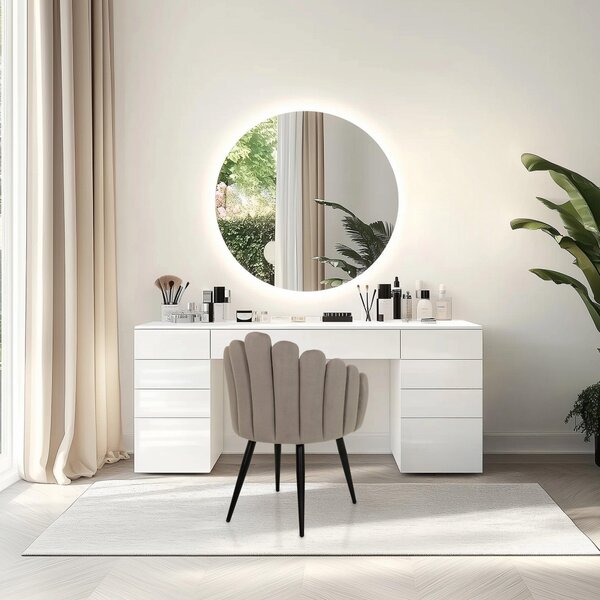 Hjh LIVING Jídelní židle SCALLORE Relaxační křeslo Látka