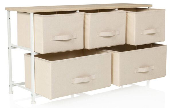 Hjh LIVING Komoda s 5 zásuvkami FOLDAR Příborník 55,0 x 100,0 x 30,0 cm