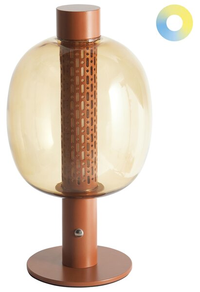 LED bezdrátová stolní lampa PULANGI se stmívačem Kov Hnědá