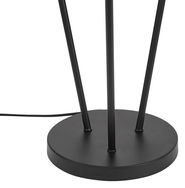 Moderní stojací lampa černá 3-světla GU10 35mm - Thomas