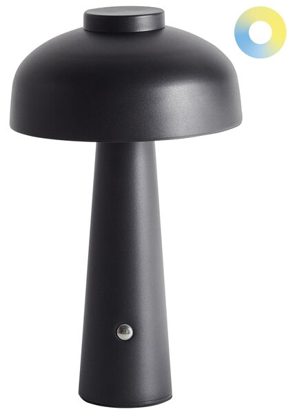 LED bezdrátová stolní lampa AGUSAN se stmívačem Kov Černá