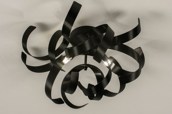Stropní designové svítidlo do ložnice Artek Curl 30 Black (LMD)