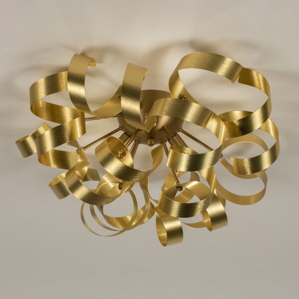 Stropní designové svítidlo do obýváku Artek Curl Gold 45 (LMD)