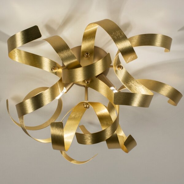Stropní designové svítidlo do ložnice Artek Curl 30 Gold (LMD)