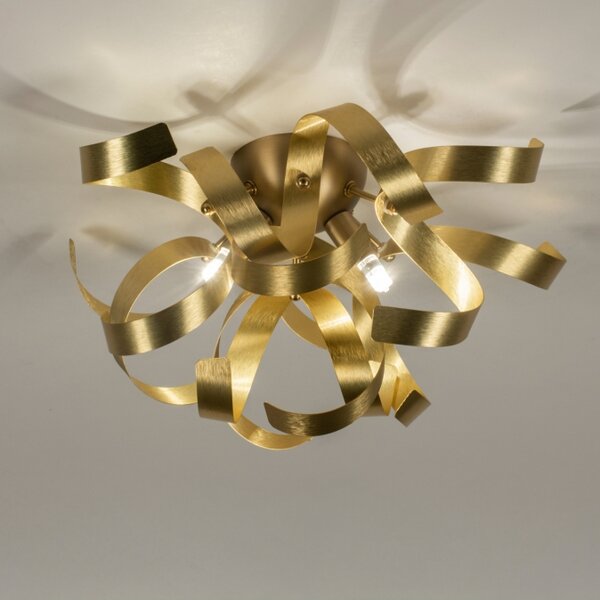 Stropní designové svítidlo do ložnice Artek Curl 30 Gold (LMD)