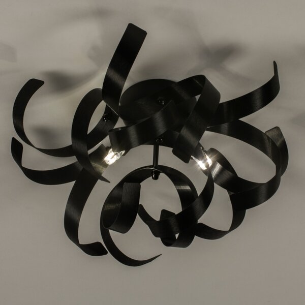 Stropní designové svítidlo do ložnice Artek Curl 30 Black (LMD)