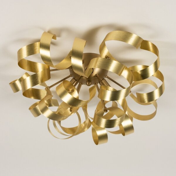 Stropní designové svítidlo do obýváku Artek Curl Gold 45 (LMD)