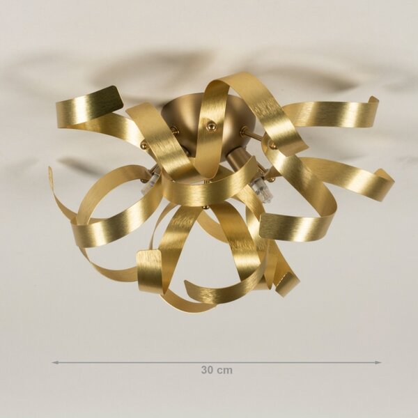 Stropní designové svítidlo do ložnice Artek Curl 30 Gold (LMD)