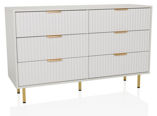 Hjh LIVING Příborník HJELLE Komoda Skříňka s úchytem 75,0 x 120,0 x 40,0 cm