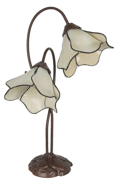 Tiffany stolní lampa Cloches - 41*23*57 cm E27/max 2*40W - Clayre & Eef