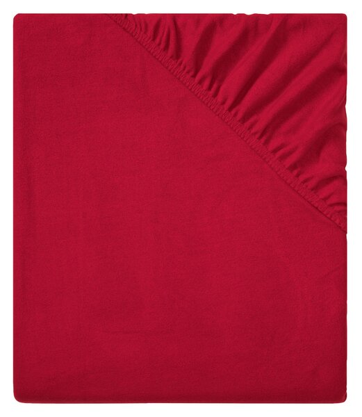 LIVARNO home Fleecové napínací prostěradlo, 140-160 x 200 cm (červená) (100356419003)