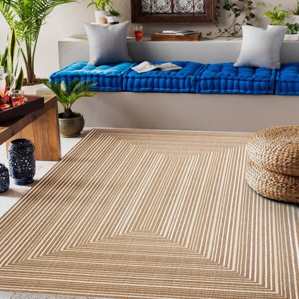 Koberec SIZAL FLAT 48962265 geometrický, béžový / naturální