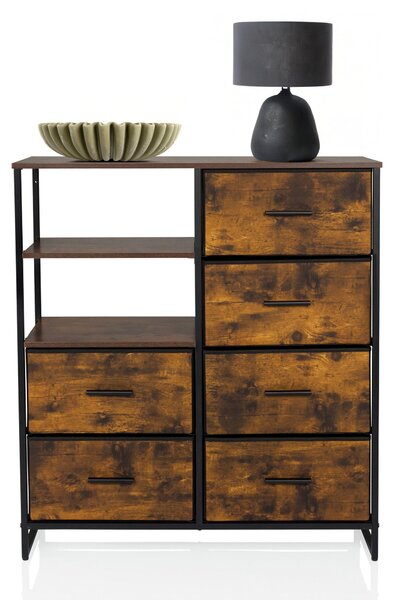 Hjh LIVING Komoda se 6 zásuvkami RAGALA Příborník 92,0 x 84,0 x 30,0 cm