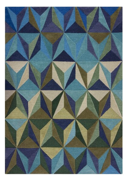 Modrý vlněný koberec 120x170 cm Reverie – Flair Rugs