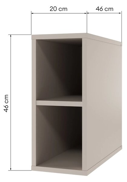 Hector Závěsný koupelnový regál Avila 20 cm kašmír