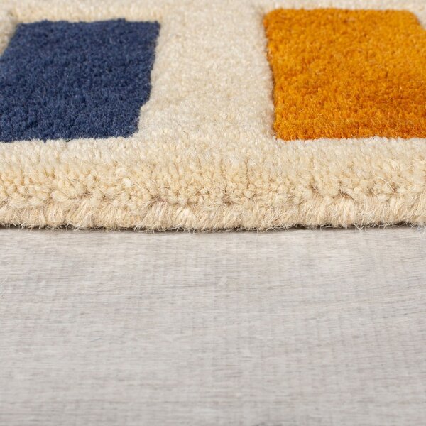 Ručně tkaný vlněný koberec 120x170 cm Retro Blocks – Flair Rugs