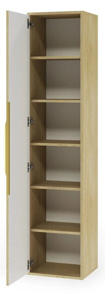 Hector Vysoká závěsná koupelnová skříňka Avila 38 cm dub Cremona Torro