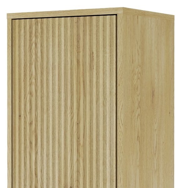 Hector Vysoká závěsná koupelnová skříňka Avila 38 cm dub Cremona Torro