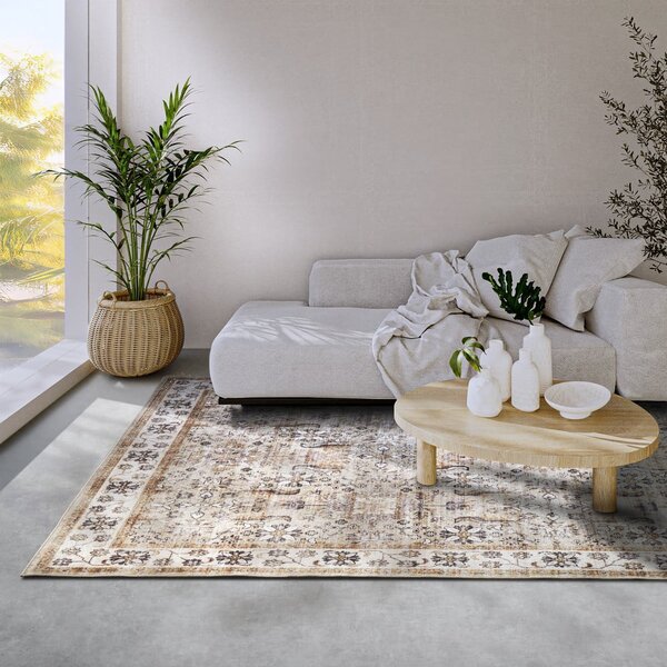 Béžový koberec 120x160 cm Saveh Cream Gold – Elle Decoration