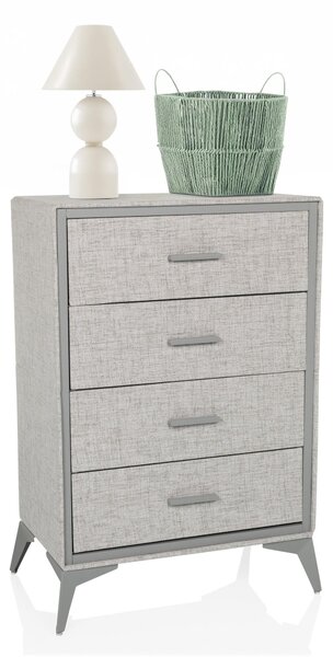 Hjh LIVING Komoda se 4 zásuvkami SKUFFY Sideboard Skříň 90,0 x 60,0 x 35,5 cm