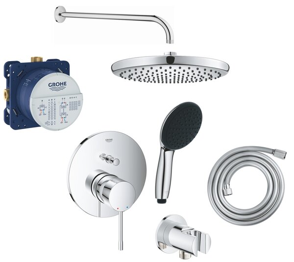 Sada vanová baterie Grohe Essence 24058001, hlavová sprcha Grohe Vitalio Start Shower System 26815000, 35600000, 27851000, 26962001, 27940001, 2874100