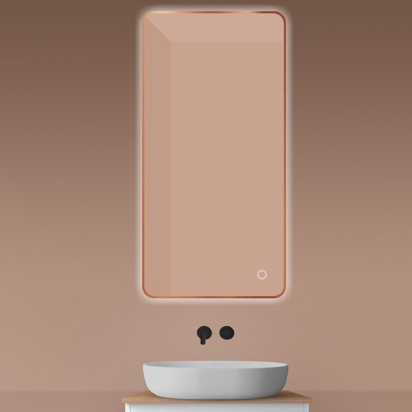 Oltens Nordlis zrcadlo 60x120 cm obdélníkový s osvětlením s vyhřívací podložkou 64121610