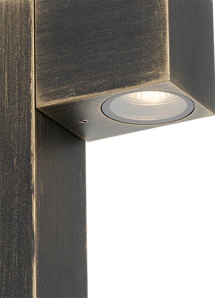Průmyslová venkovní stojací lampa starožitné zlato 65 cm IP44 - Baleno